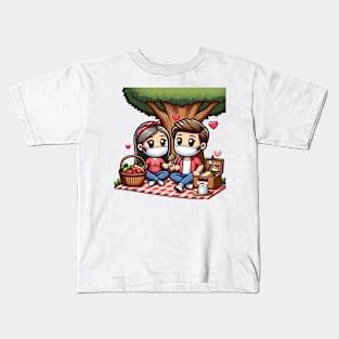 Valentine's Cartoon Delights Kids T-Shirt